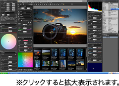 西村さんのオリジナルSILKYPIX配置画面 西村さんのオリジナルSILKYPIX配置画面